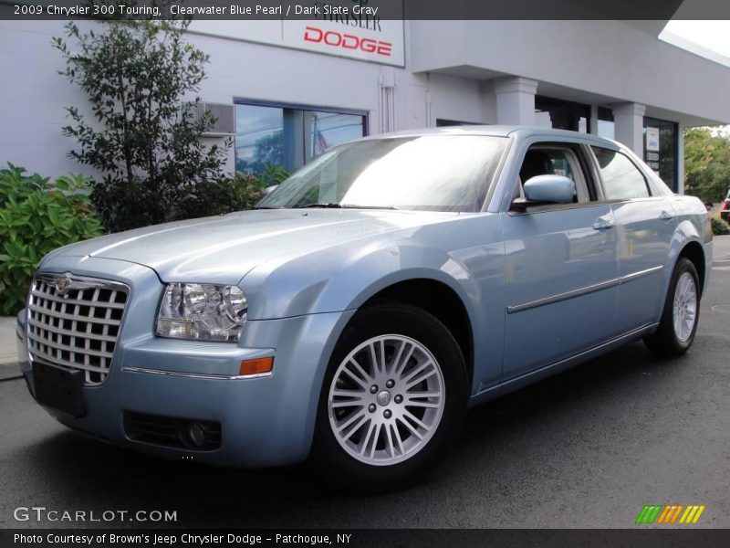 Clearwater Blue Pearl / Dark Slate Gray 2009 Chrysler 300 Touring