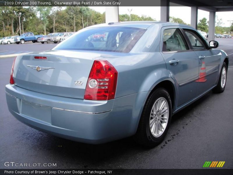 Clearwater Blue Pearl / Dark Slate Gray 2009 Chrysler 300 Touring