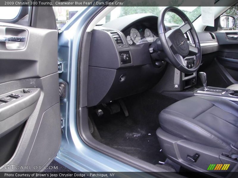 Clearwater Blue Pearl / Dark Slate Gray 2009 Chrysler 300 Touring