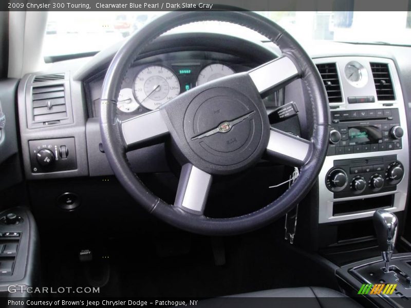 Clearwater Blue Pearl / Dark Slate Gray 2009 Chrysler 300 Touring