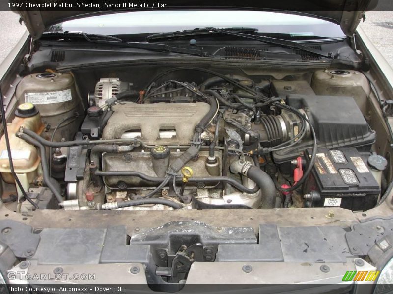 Sandrift Metallic / Tan 1997 Chevrolet Malibu LS Sedan