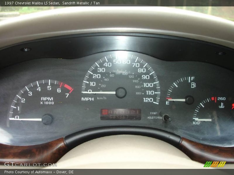 Sandrift Metallic / Tan 1997 Chevrolet Malibu LS Sedan