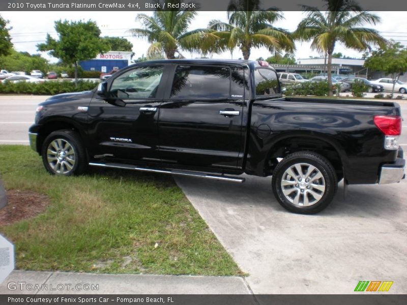 Black / Red Rock 2010 Toyota Tundra Platinum CrewMax 4x4