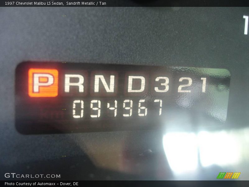 Sandrift Metallic / Tan 1997 Chevrolet Malibu LS Sedan