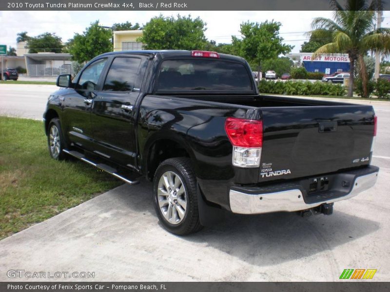Black / Red Rock 2010 Toyota Tundra Platinum CrewMax 4x4