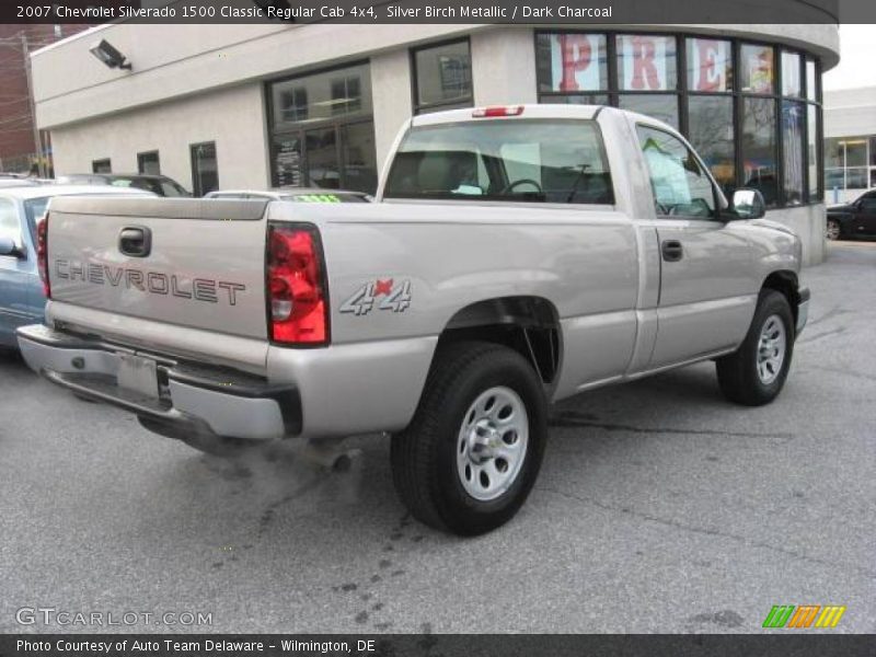 Silver Birch Metallic / Dark Charcoal 2007 Chevrolet Silverado 1500 Classic Regular Cab 4x4