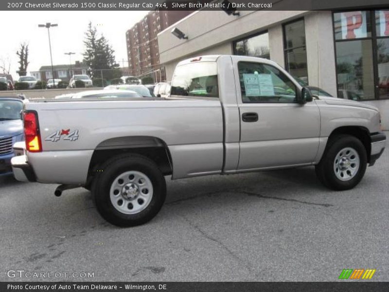 Silver Birch Metallic / Dark Charcoal 2007 Chevrolet Silverado 1500 Classic Regular Cab 4x4