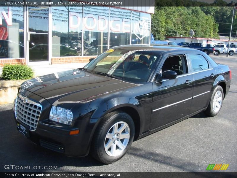 Brilliant Black / Dark Slate Gray/Light Graystone 2007 Chrysler 300