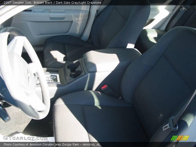 Brilliant Black / Dark Slate Gray/Light Graystone 2007 Chrysler 300