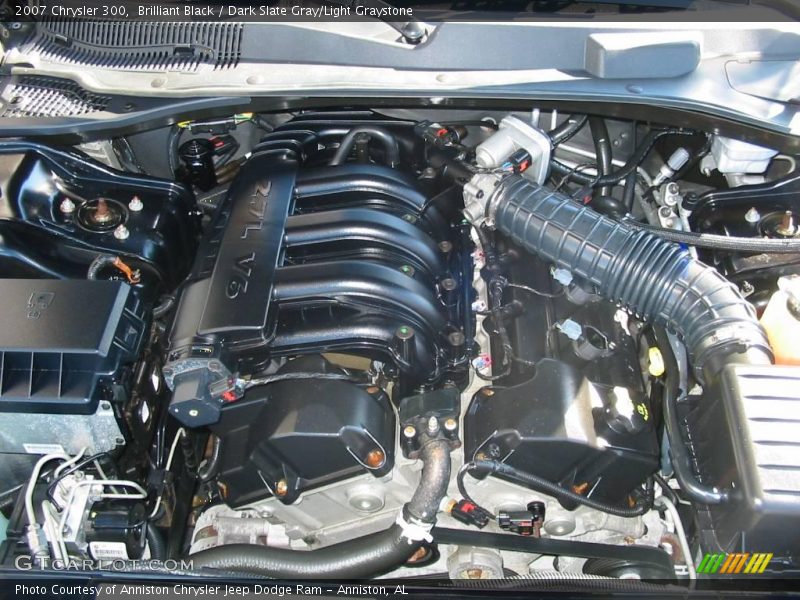 Brilliant Black / Dark Slate Gray/Light Graystone 2007 Chrysler 300