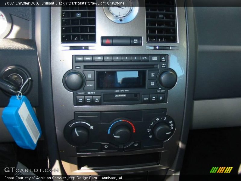 Brilliant Black / Dark Slate Gray/Light Graystone 2007 Chrysler 300