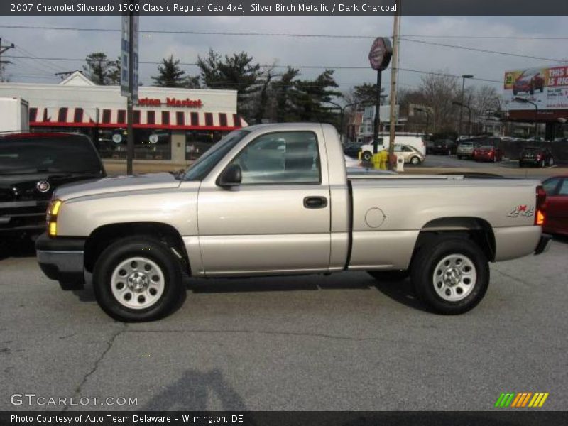Silver Birch Metallic / Dark Charcoal 2007 Chevrolet Silverado 1500 Classic Regular Cab 4x4