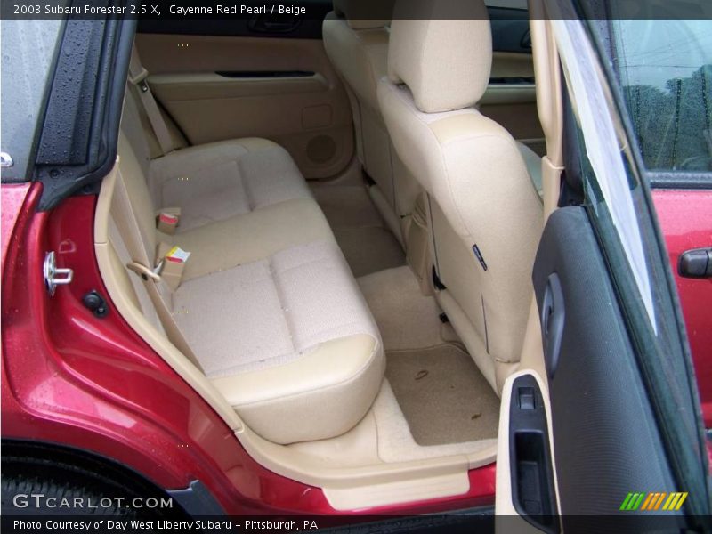 Cayenne Red Pearl / Beige 2003 Subaru Forester 2.5 X