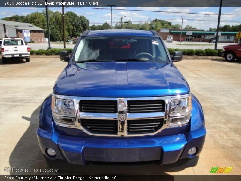 Deep Water Blue Pearl / Khaki 2010 Dodge Nitro SE