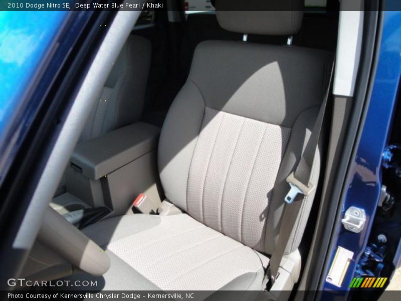 Deep Water Blue Pearl / Khaki 2010 Dodge Nitro SE