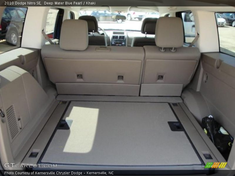 Deep Water Blue Pearl / Khaki 2010 Dodge Nitro SE