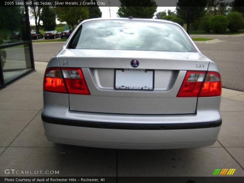 Silver Metallic / Granite Gray 2005 Saab 9-5 Arc Sedan