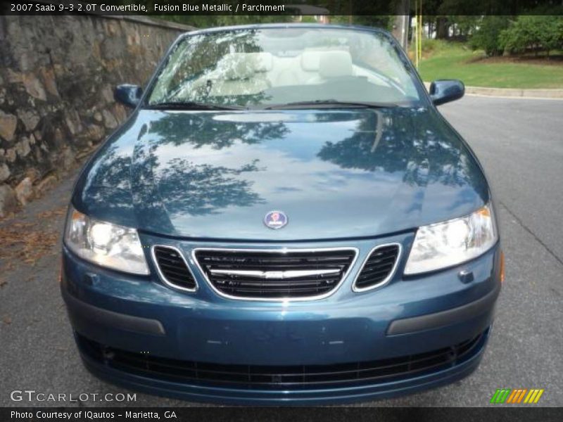 Fusion Blue Metallic / Parchment 2007 Saab 9-3 2.0T Convertible