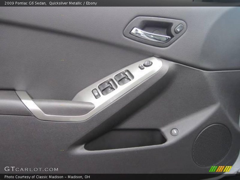 Quicksilver Metallic / Ebony 2009 Pontiac G6 Sedan
