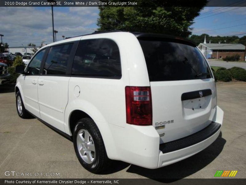 Stone White / Dark Slate Gray/Light Shale 2010 Dodge Grand Caravan SE