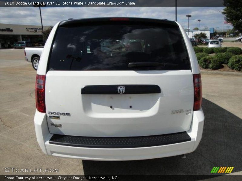 Stone White / Dark Slate Gray/Light Shale 2010 Dodge Grand Caravan SE