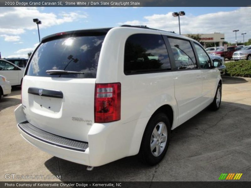 Stone White / Dark Slate Gray/Light Shale 2010 Dodge Grand Caravan SE