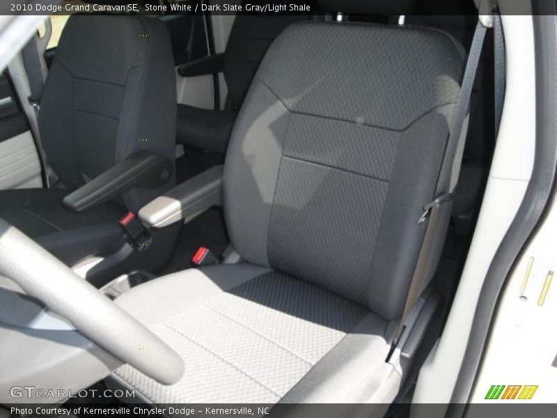 Stone White / Dark Slate Gray/Light Shale 2010 Dodge Grand Caravan SE