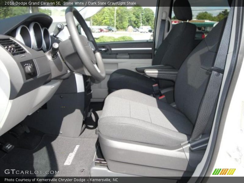 Stone White / Dark Slate Gray/Light Shale 2010 Dodge Grand Caravan SE