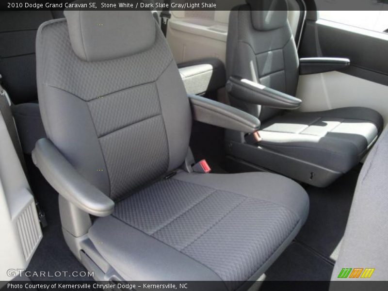 Stone White / Dark Slate Gray/Light Shale 2010 Dodge Grand Caravan SE