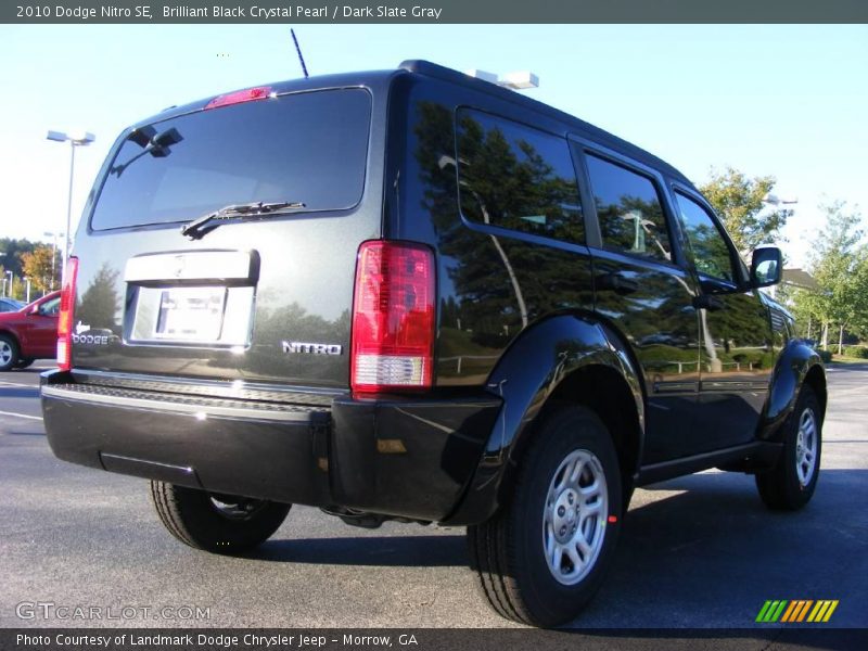Brilliant Black Crystal Pearl / Dark Slate Gray 2010 Dodge Nitro SE