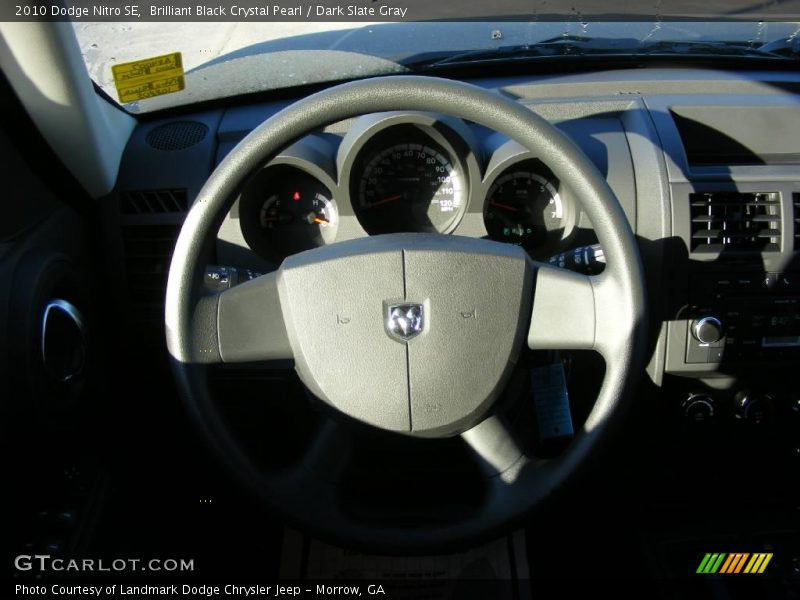Brilliant Black Crystal Pearl / Dark Slate Gray 2010 Dodge Nitro SE