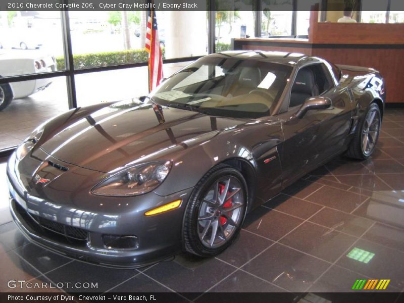 Cyber Gray Metallic / Ebony Black 2010 Chevrolet Corvette Z06
