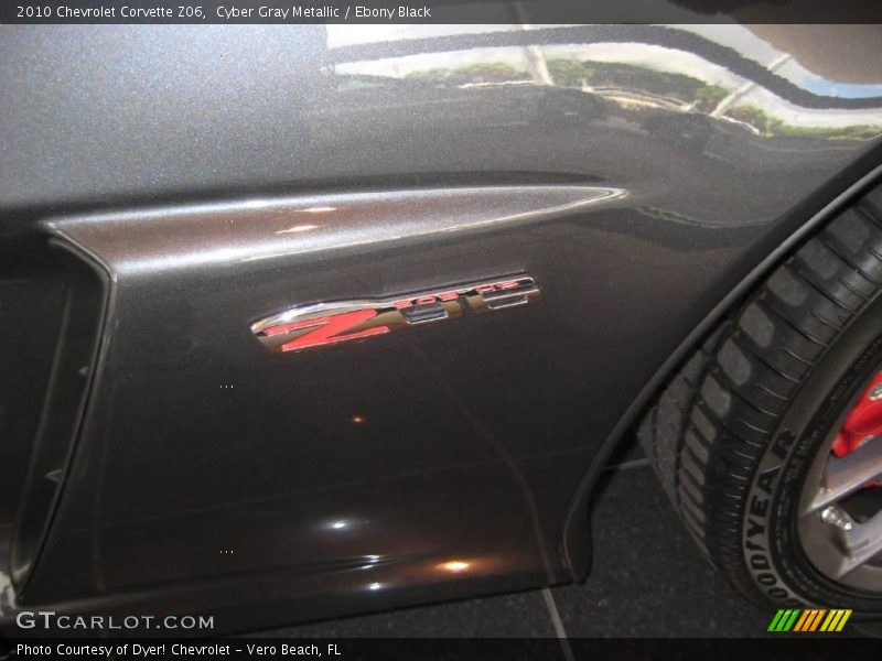 Cyber Gray Metallic / Ebony Black 2010 Chevrolet Corvette Z06