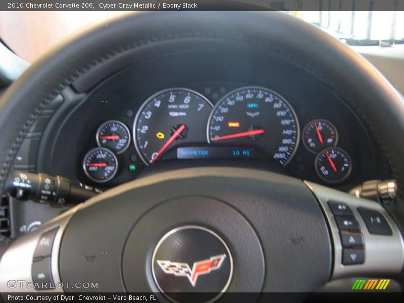 Cyber Gray Metallic / Ebony Black 2010 Chevrolet Corvette Z06