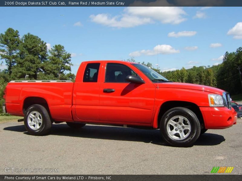 Flame Red / Medium Slate Gray 2006 Dodge Dakota SLT Club Cab