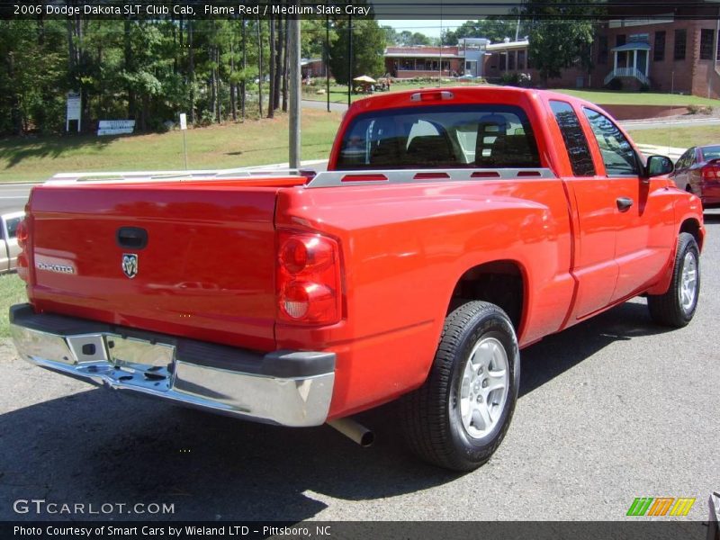 Flame Red / Medium Slate Gray 2006 Dodge Dakota SLT Club Cab