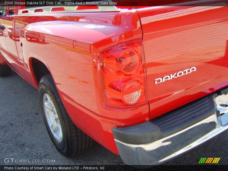 Flame Red / Medium Slate Gray 2006 Dodge Dakota SLT Club Cab