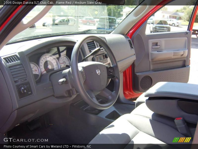 Flame Red / Medium Slate Gray 2006 Dodge Dakota SLT Club Cab