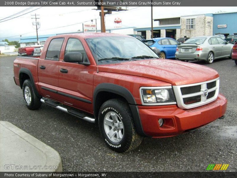Sunburst Orange Pearl / Dark Slate Gray/Medium Slate Gray 2008 Dodge Dakota TRX Crew Cab 4x4