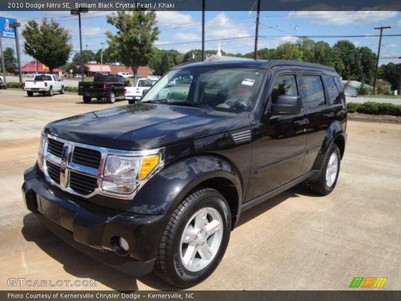 Brilliant Black Crystal Pearl / Khaki 2010 Dodge Nitro SE