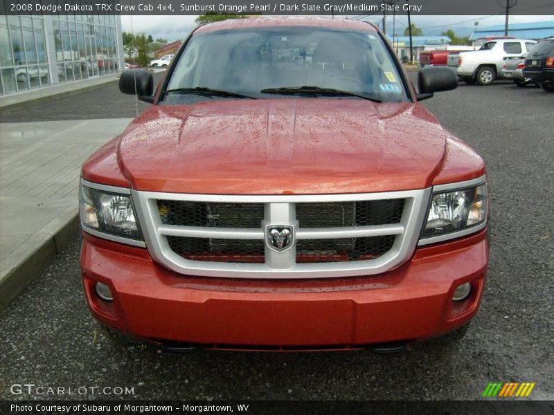 Sunburst Orange Pearl / Dark Slate Gray/Medium Slate Gray 2008 Dodge Dakota TRX Crew Cab 4x4