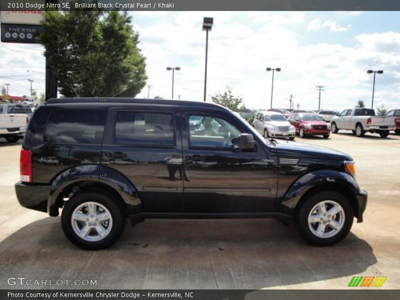 Brilliant Black Crystal Pearl / Khaki 2010 Dodge Nitro SE