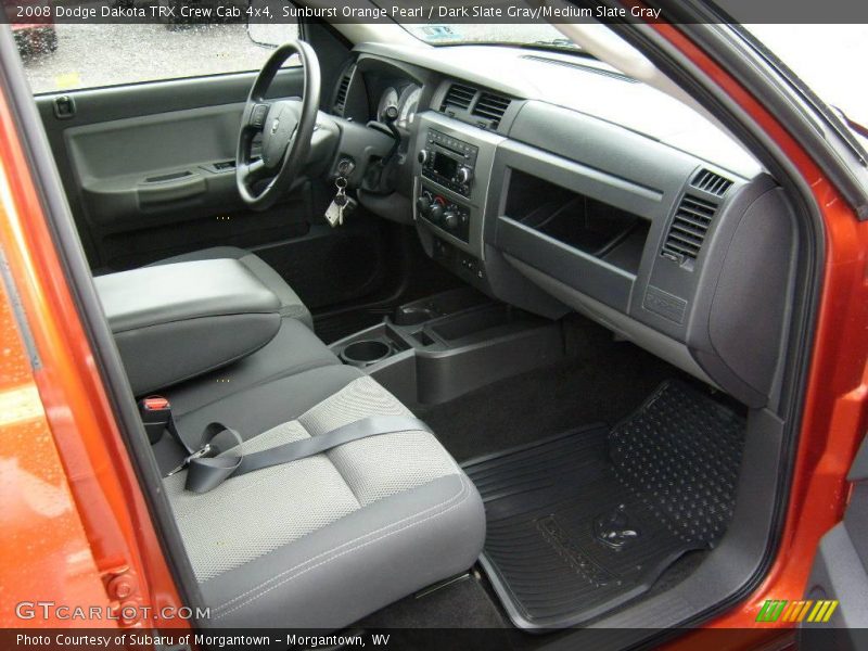 Sunburst Orange Pearl / Dark Slate Gray/Medium Slate Gray 2008 Dodge Dakota TRX Crew Cab 4x4