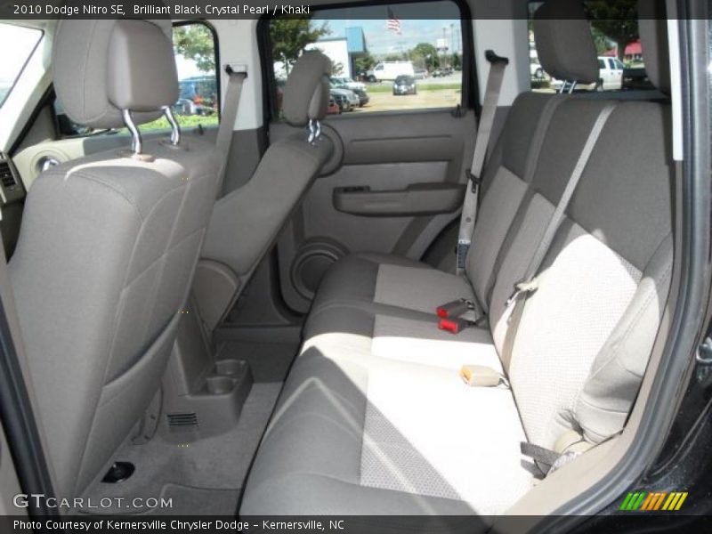 Brilliant Black Crystal Pearl / Khaki 2010 Dodge Nitro SE