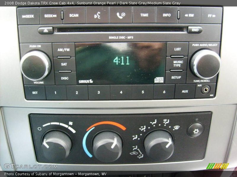 Sunburst Orange Pearl / Dark Slate Gray/Medium Slate Gray 2008 Dodge Dakota TRX Crew Cab 4x4
