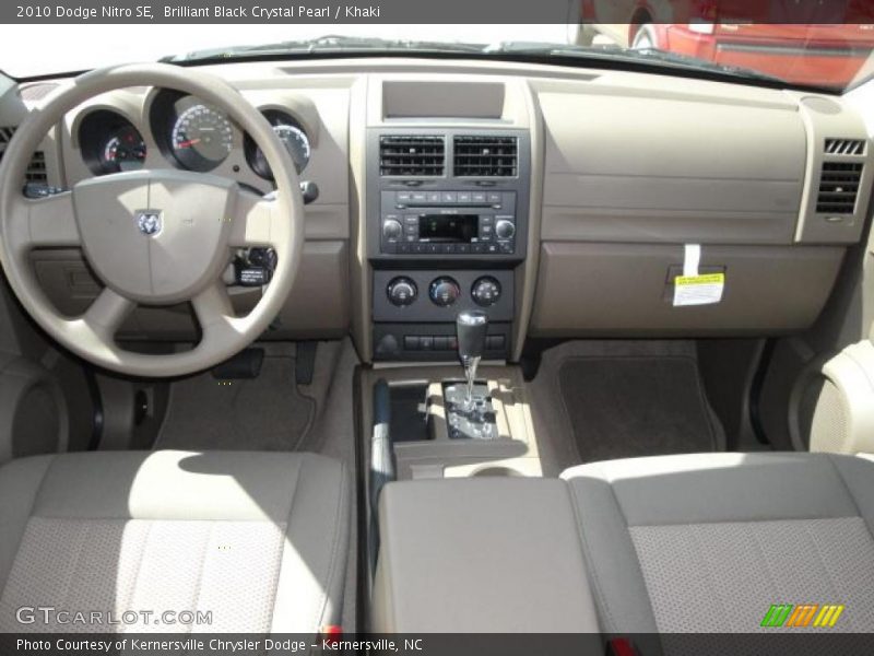 Brilliant Black Crystal Pearl / Khaki 2010 Dodge Nitro SE