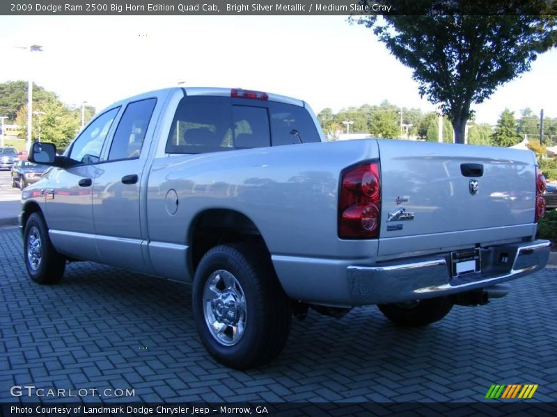 Bright Silver Metallic / Medium Slate Gray 2009 Dodge Ram 2500 Big Horn Edition Quad Cab