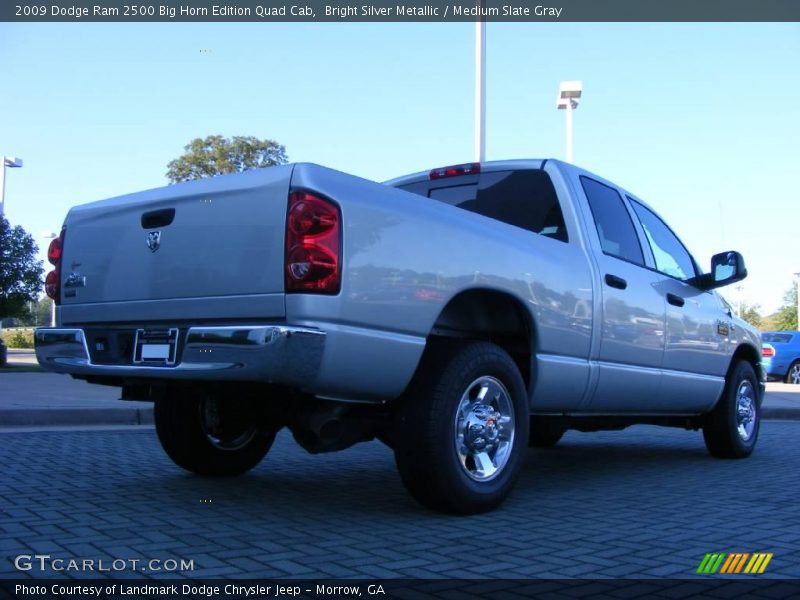 Bright Silver Metallic / Medium Slate Gray 2009 Dodge Ram 2500 Big Horn Edition Quad Cab