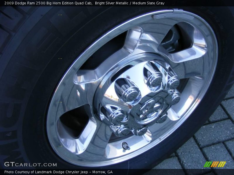 Bright Silver Metallic / Medium Slate Gray 2009 Dodge Ram 2500 Big Horn Edition Quad Cab