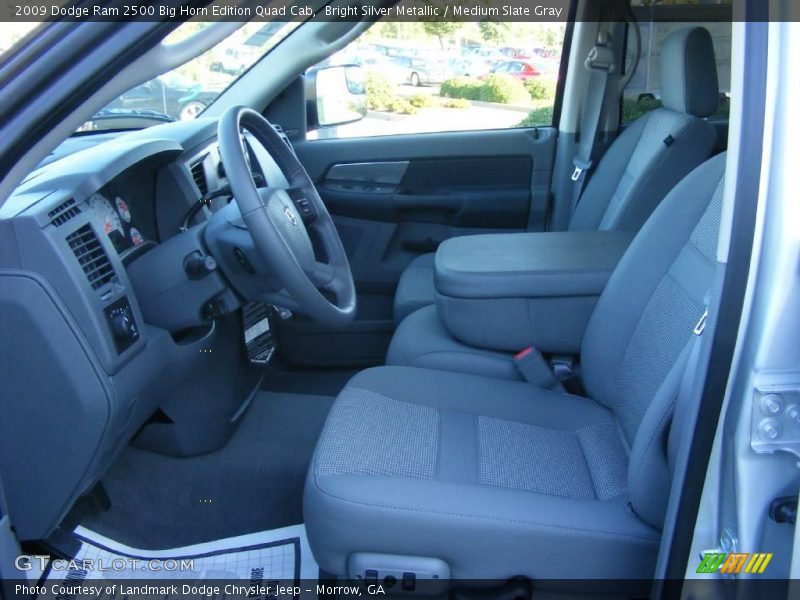 Bright Silver Metallic / Medium Slate Gray 2009 Dodge Ram 2500 Big Horn Edition Quad Cab